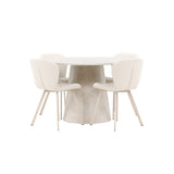 Lanzo, Lilja Runt matgrupp Beige, Beige, 4st