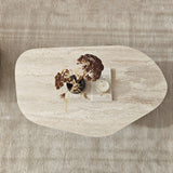 Nova (100 x 35 x 60 cm) Soffbord Travertin