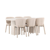 Narvik, Astoria Oval matgrupp Beige, Beige, 200 x 100