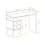 Luanda (100 x 80 x 45 cm) Skrivbord Vit