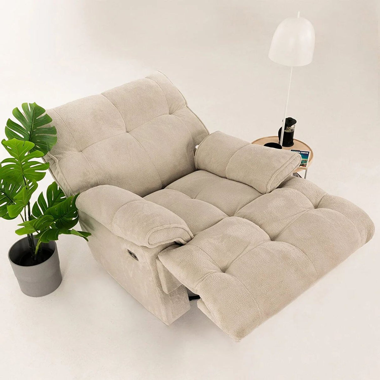 Mandy Electrisk Reclinerfåtölj Kräm