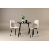 Polar, Polar Rektangulär matgrupp Beige, svart, Svart, 75 x 75