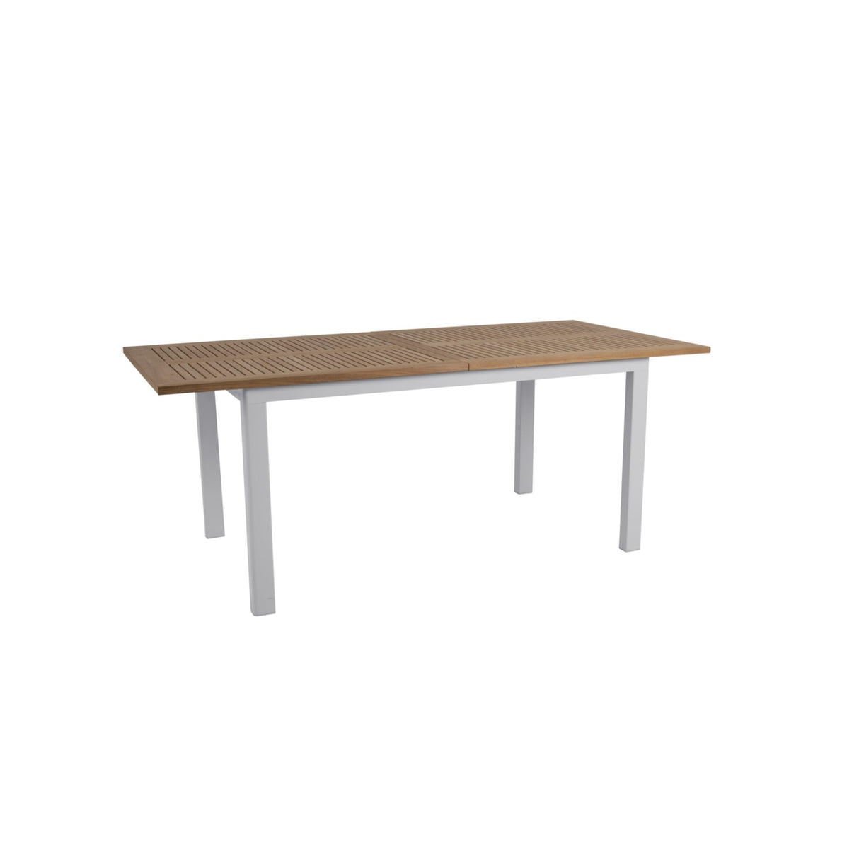 Lyon Utebord 252x92 cm Light Grey/ Teak