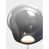 Melt Cone Fat Golvlampa Nickel/SIlver