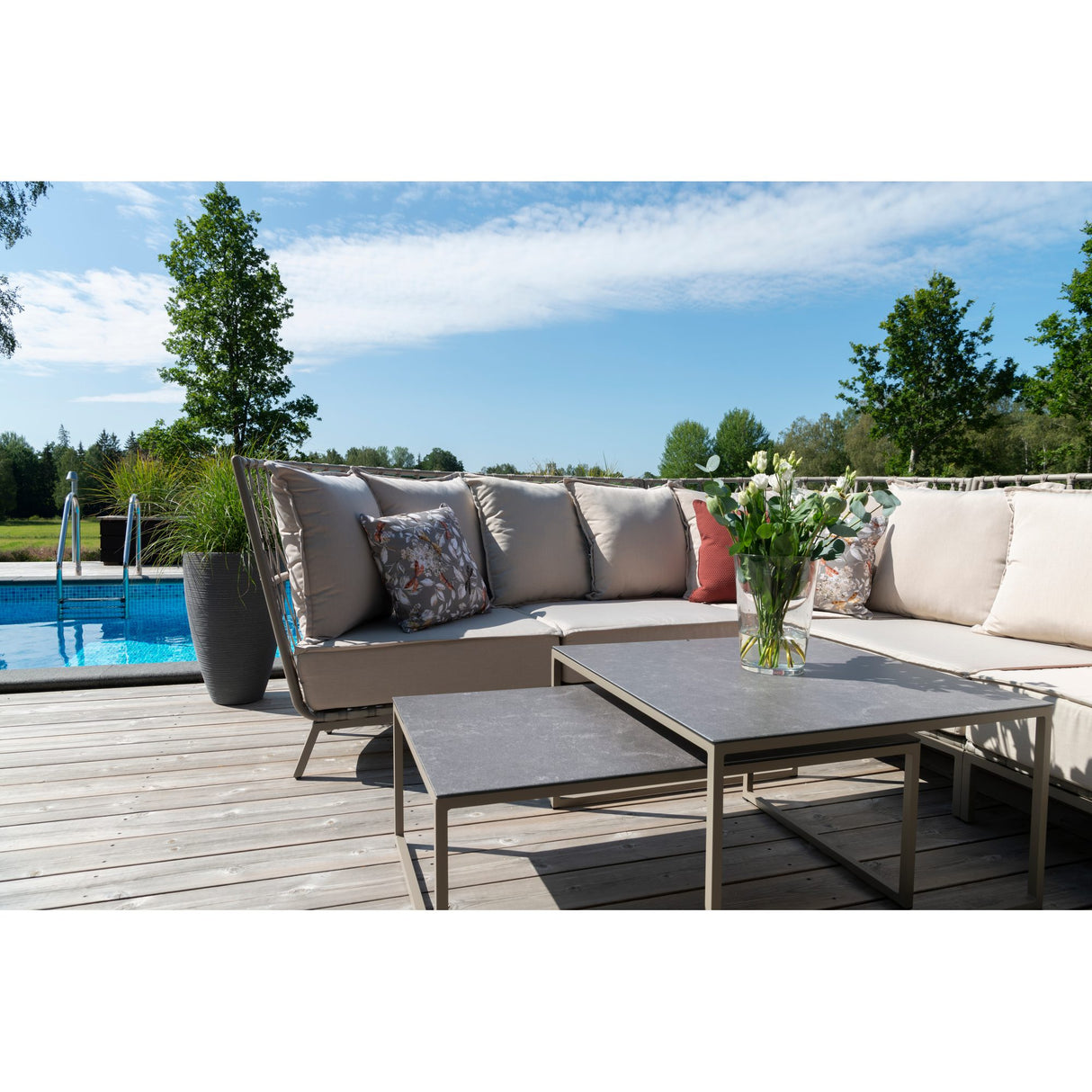 Jet Set Utesatsbord Beige