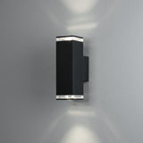 Pollux 2xGU10 Vägglampa Ute Svart, 23.5 cm