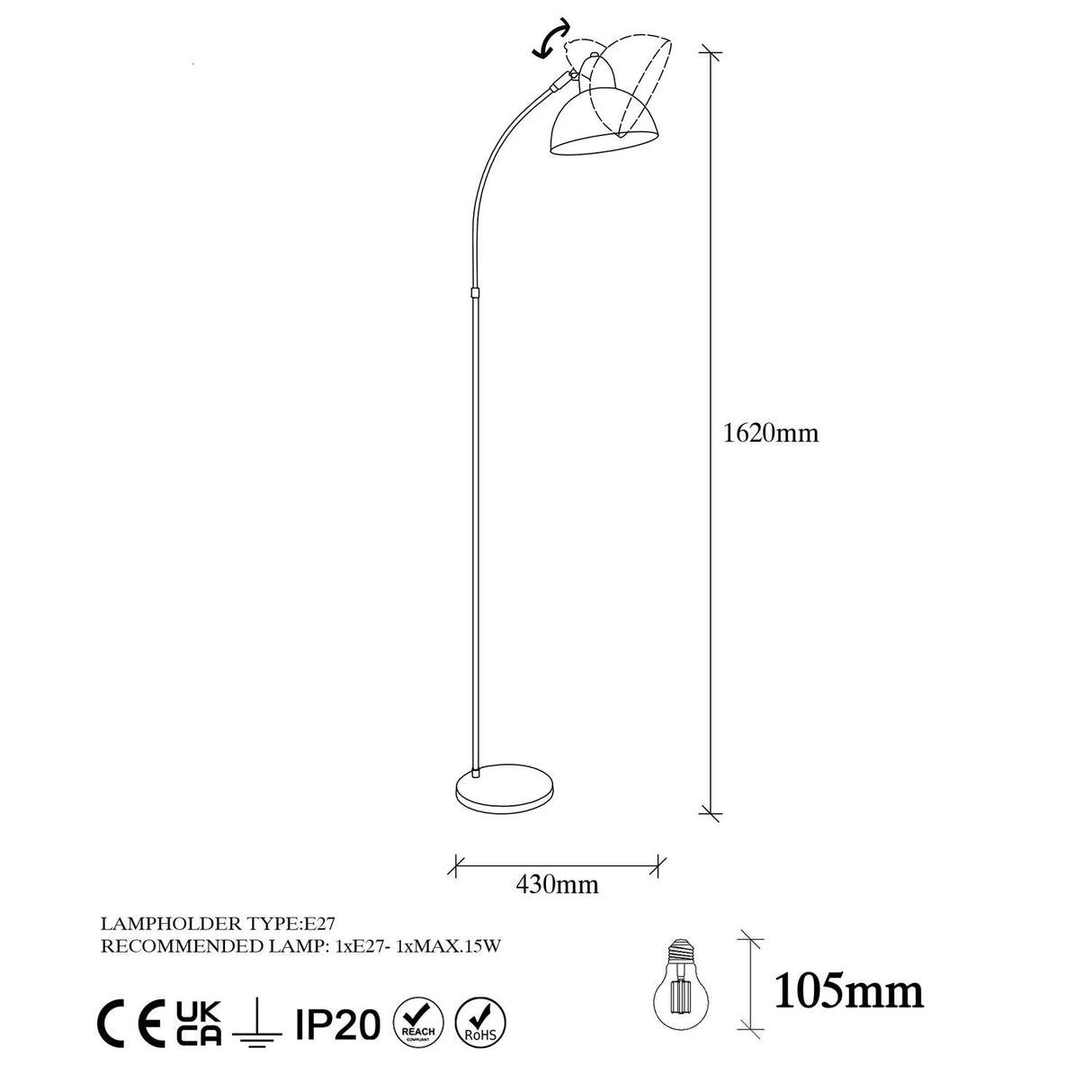 Gama Golvlampa Vintage