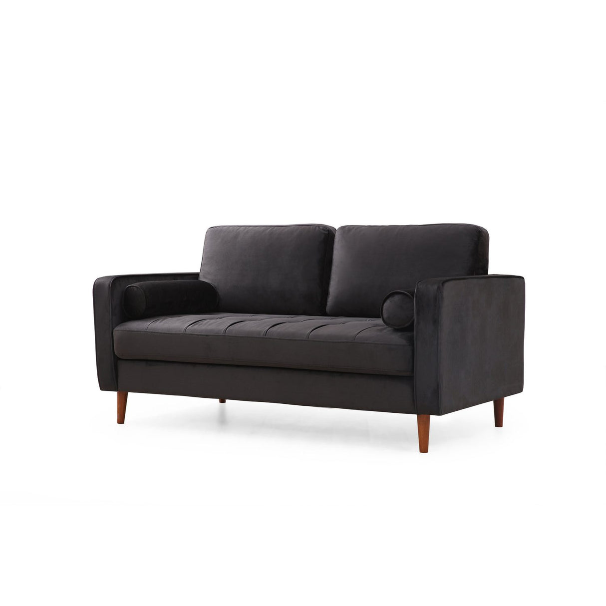 Verona (175 x 90 x 70 cm) 2-sitssoffa Svart ek