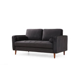Verona (175 x 90 x 70 cm) 2-sitssoffa Svart ek