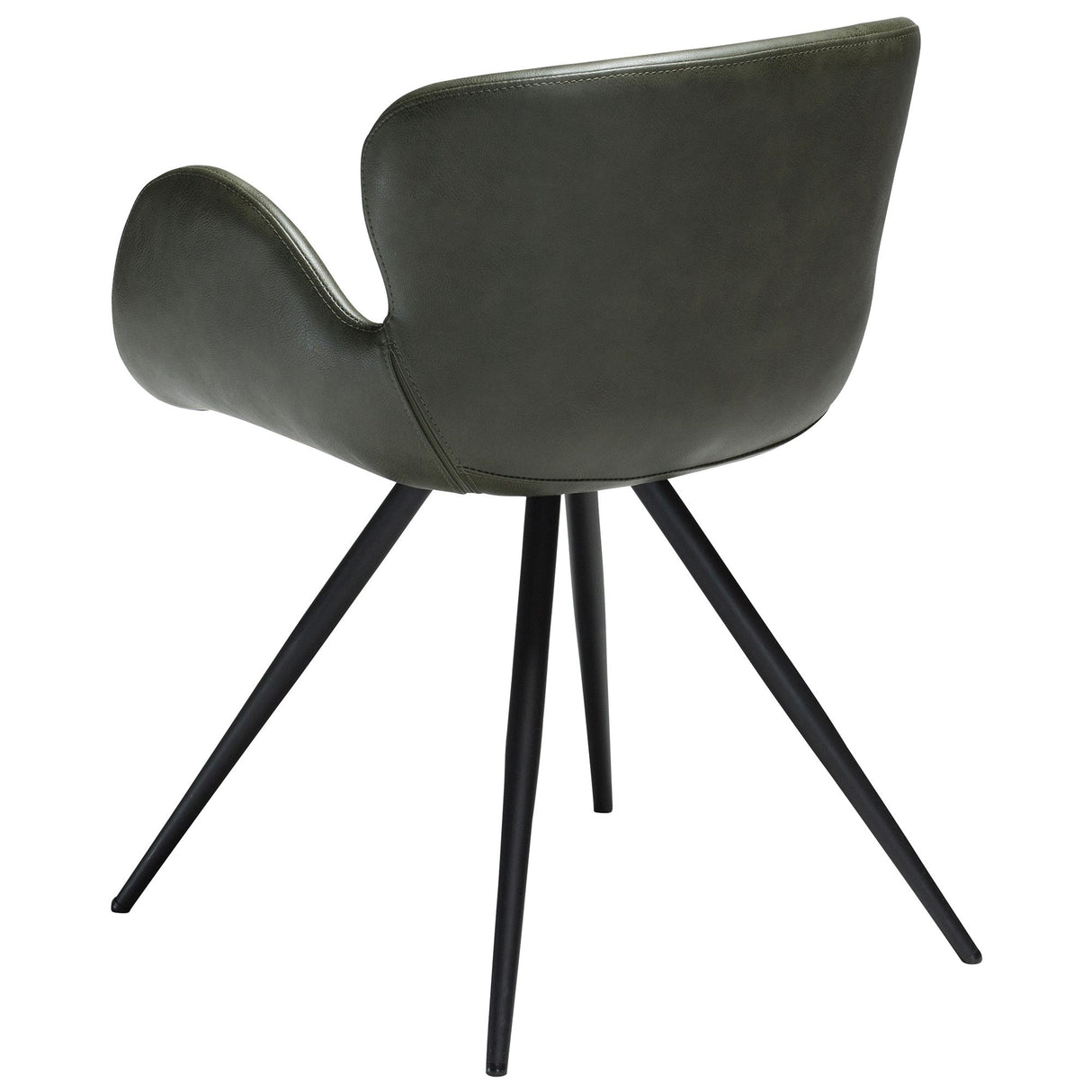 Gaia Stol Vintage Green Art.Leather, Black