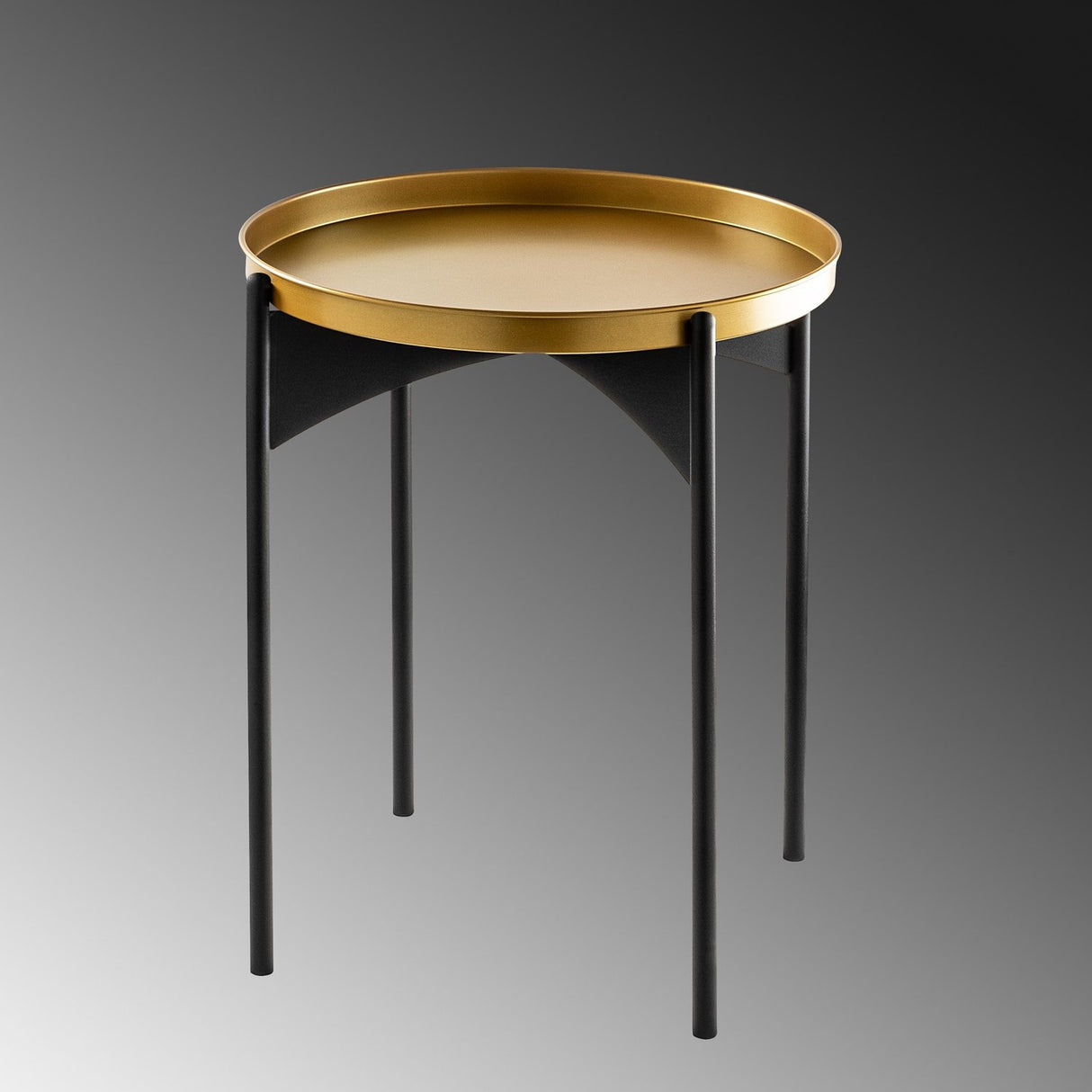 Tbilisi II (44 x 57 x 44 cm) Soffbord Svart guld