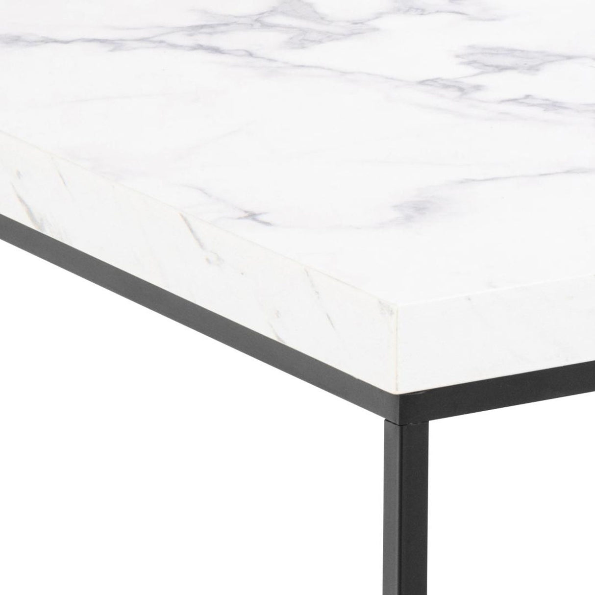 Barossa Soffbord 45x60x60 cm Vit Carrara