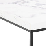 Barossa Soffbord 45x60x60 cm Vit Carrara