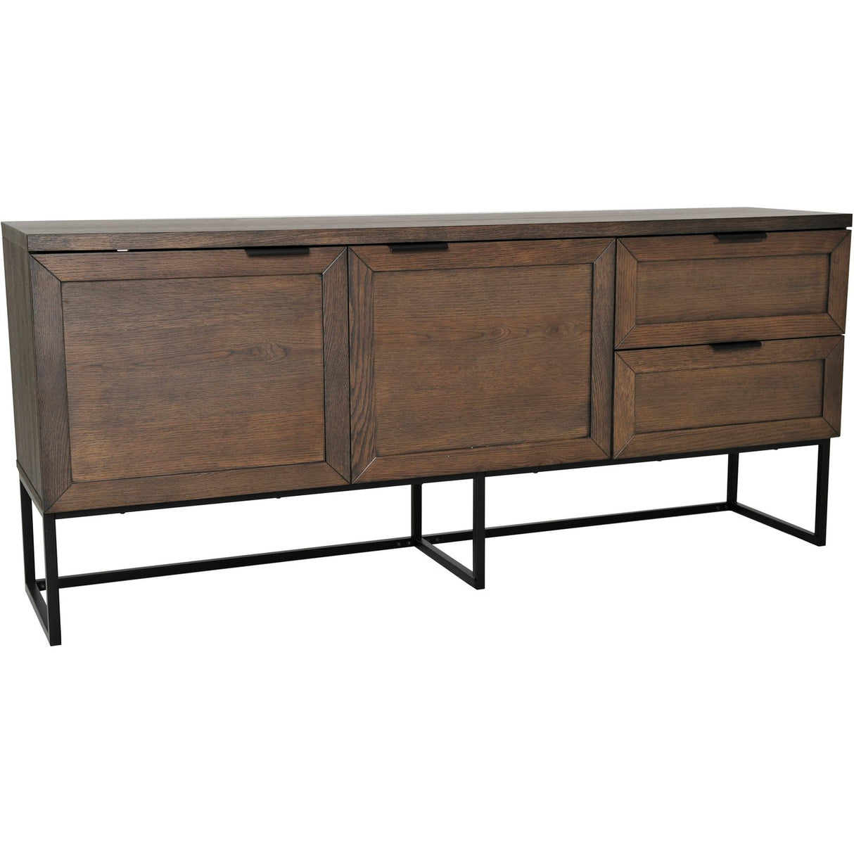 Zion Sideboard Oljad Brun Ekfaner