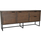 Zion Sideboard Oljad Brun Ekfaner