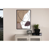 Linjer Poster Beige, 50 x 70 cm