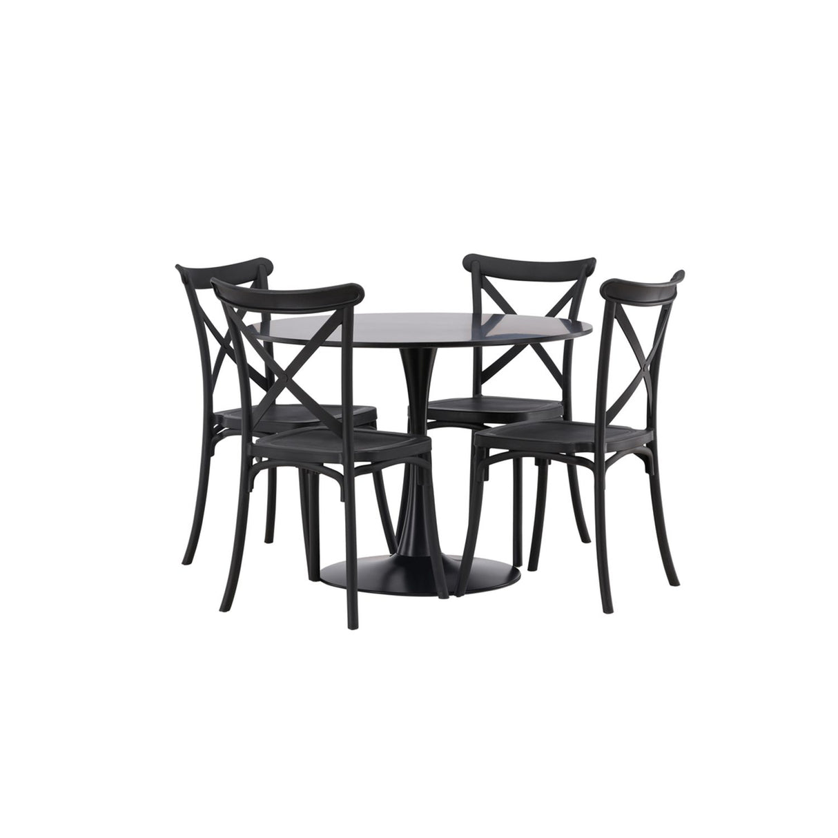 Glade, Crosett Rund matgrupp Svart, Svart, ⌀100