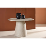Lanzo Runt matbord Beige