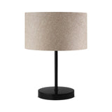 Hobart (24 x 15 cm) Beige svart Bordslampa