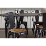 Stone, Tempe Oval matgrupp Valnöt, mörkgrå, Svart, mocka, 220 x 100