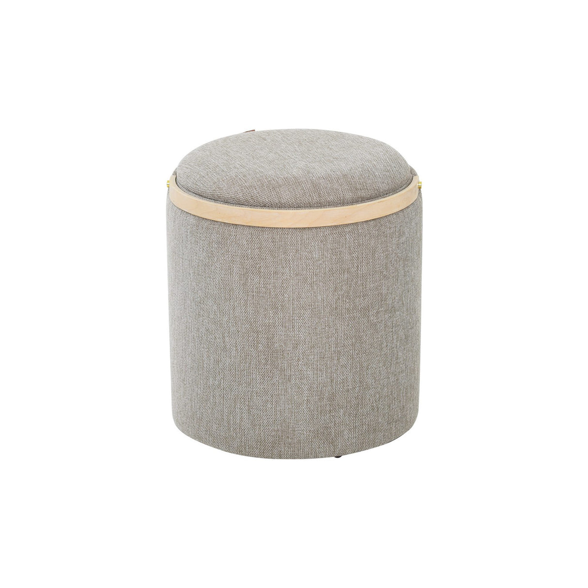 Lykke Puff Trähandtag Grå/brun