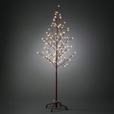 Träd 150 cm Cherry LED Brun Ljusdekoration Ute
