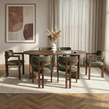 Claudina Matgrupp Walnut, Dark Walnut, grön
