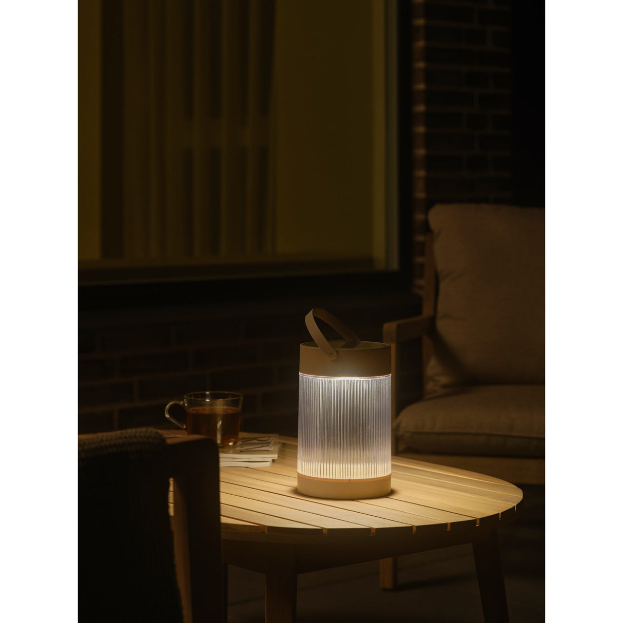 Coupar Solcell Uppladdningsbar Lampa Sand