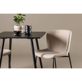 Polar, Modesto Rektangulär matgrupp Beige, svart, Svart, 75 x 75