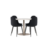 Lycke, Polar Rund matgrupp Svart, Beige, ⌀110