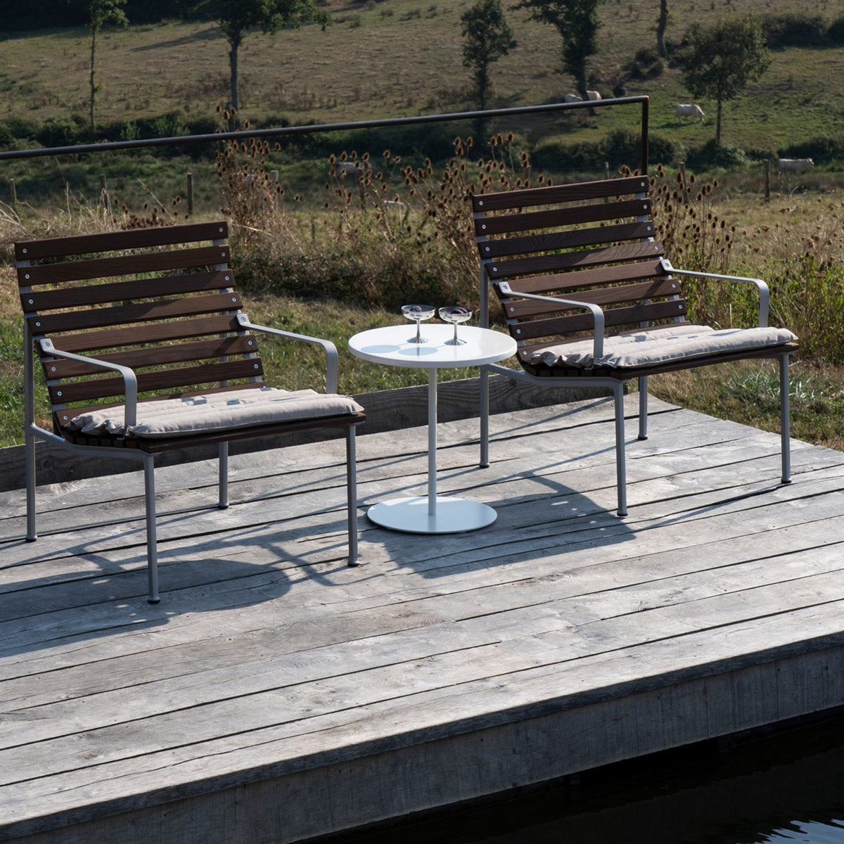 Pyro Ø45 × H49 cm Soffbord Eggshell, Cream white – pulverlackerat stål