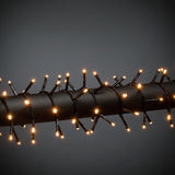 Cluster LED Svart kabel 30V/IP44 Ljusslinga Ute 13.18m, Amber