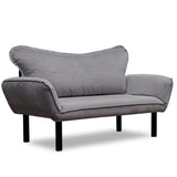 Chatto (150 x 75 x 70 cm) 2-sits bäddsoffa Grå