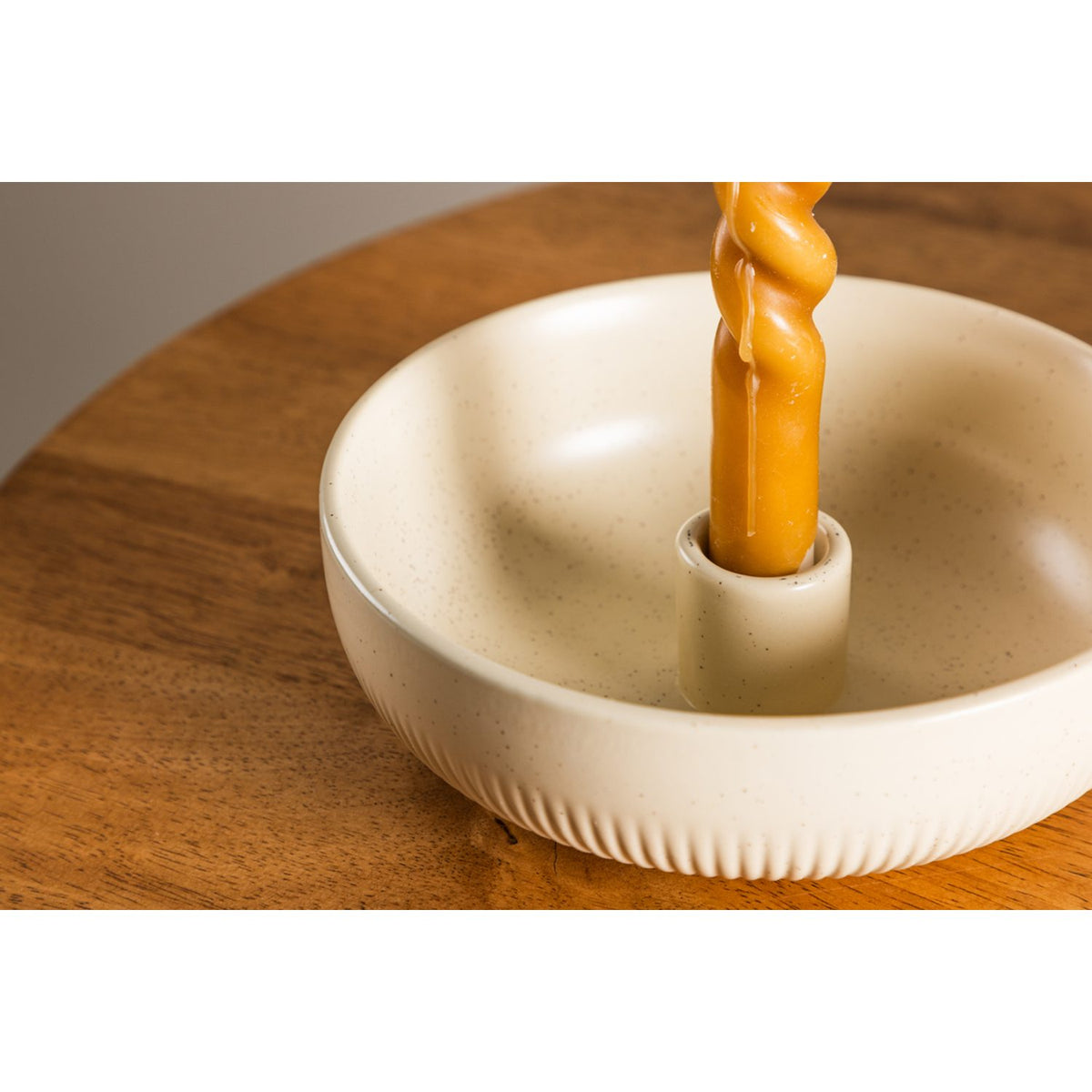 Posh Ljusstake Beige/Svart, ⌀18