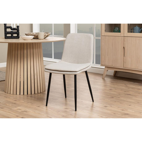 Kilda Matstol Basel tyg Beige