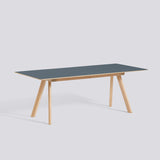 CPH 30 utdragbart L200 × B90 × H74 cm Matbord Smokey blue – linoleum