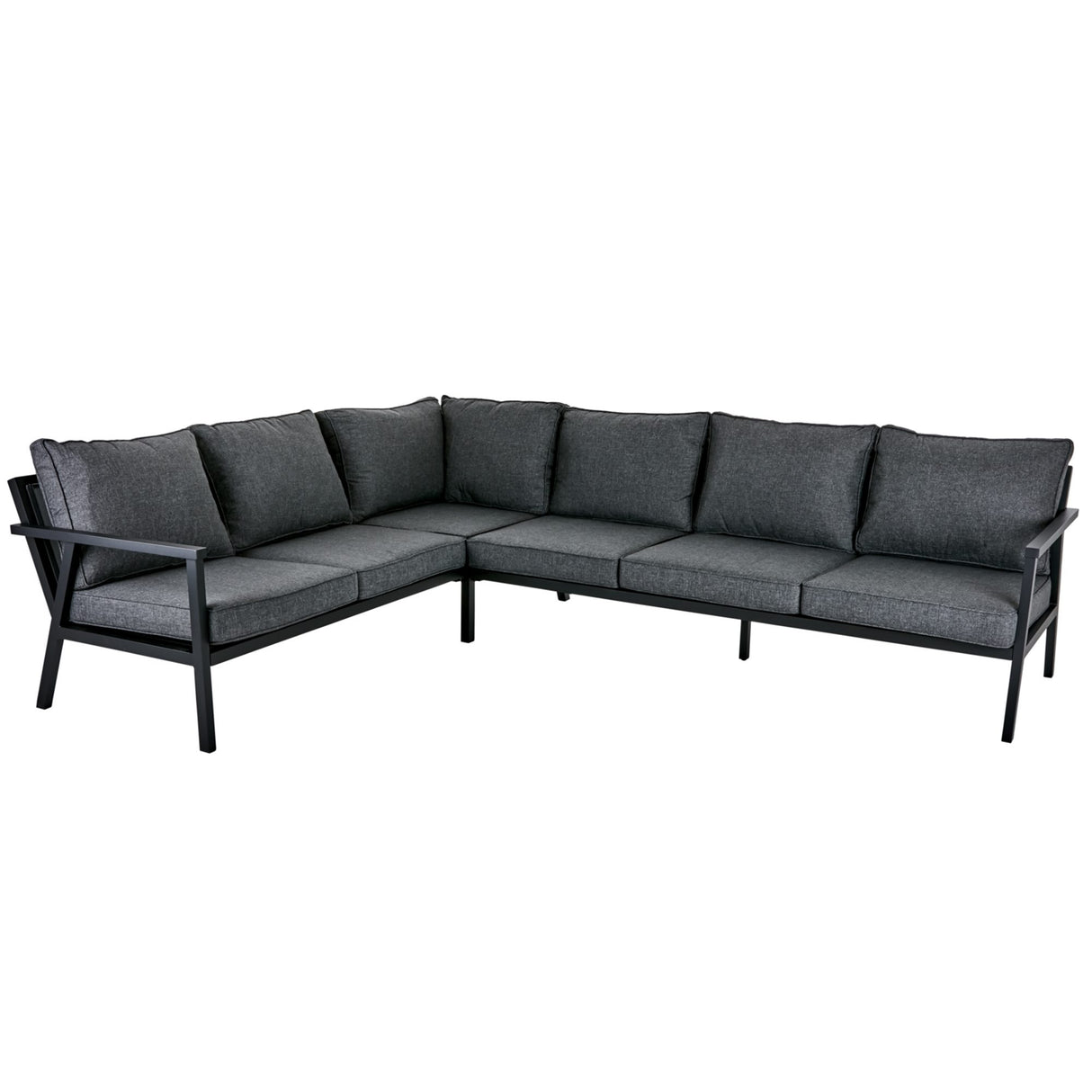 Rana Hörnsoffa Låg Svart/Onyx 224/291x88x84 cm