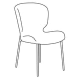 Glory Stol Dark Olive, Antique Brass