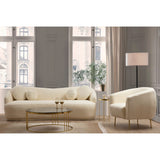 Ancona (225 x 76 x 98 cm) Kräm 3-sitssoffa