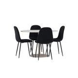 Lycke, Polar Rund matgrupp Svart, Beige, ⌀110
