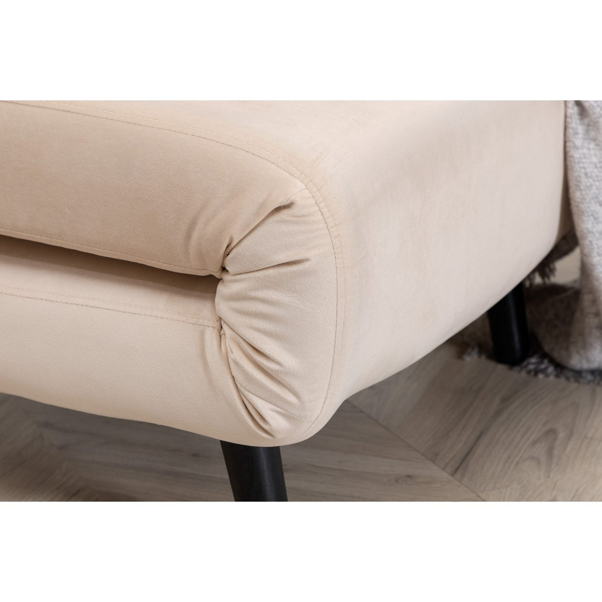 Vicky Fällsäng Beige, Polyestersammet