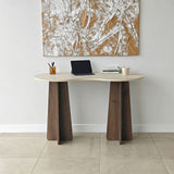 Infini (120 x 75 x 60 cm) Travertin valnöt Skrivbord