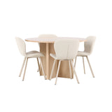 Strada, Lilja Oval matgrupp Beige, Vitpigmenterad, ⌀120