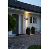 Modena Stor GU10 Upp/ner Vägglampa Ute Svart