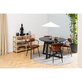 Orleans Matbord 75x120x120 cm Svart