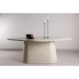 Diamant Ovalt matbord Beige