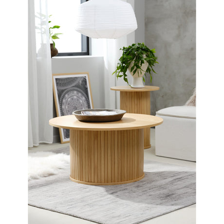 Accento Ø90 cm Soffbord Naturlig