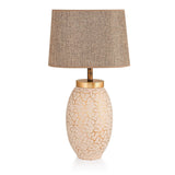 Nassau (40 x 30 x 40 cm) Creme Guld Bordslampa