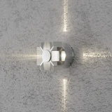 Monza HP-LED 3W Kryss Vägglampa Ute