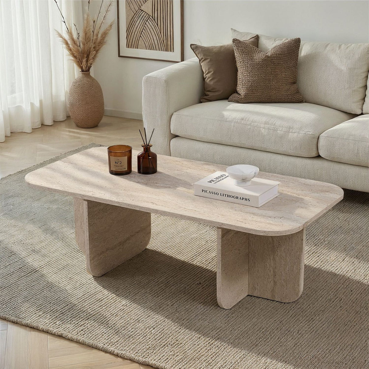 Artemis Soffbord Travertine